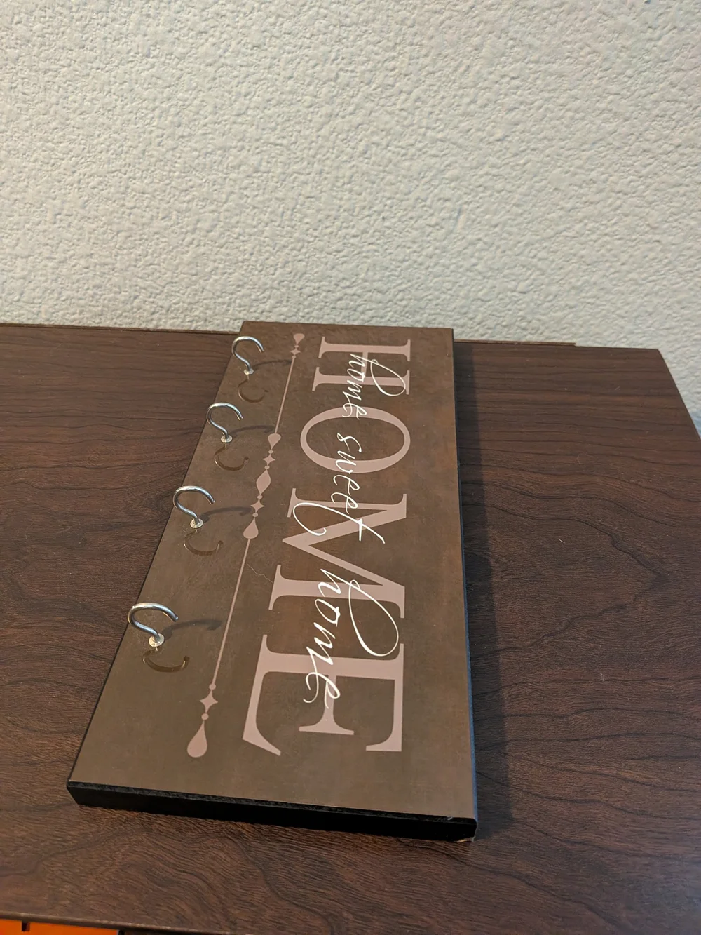 Home Sweet Home Wall Hook in Brown